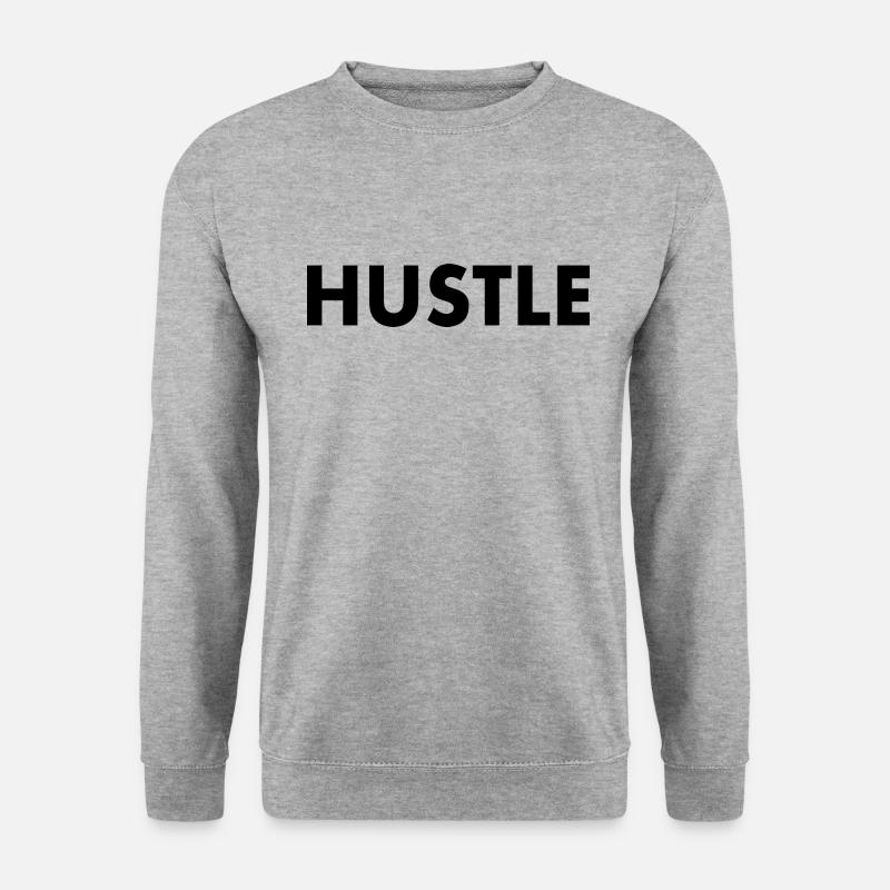 Hustle - Unisex Pullover - Weißgrau meliert