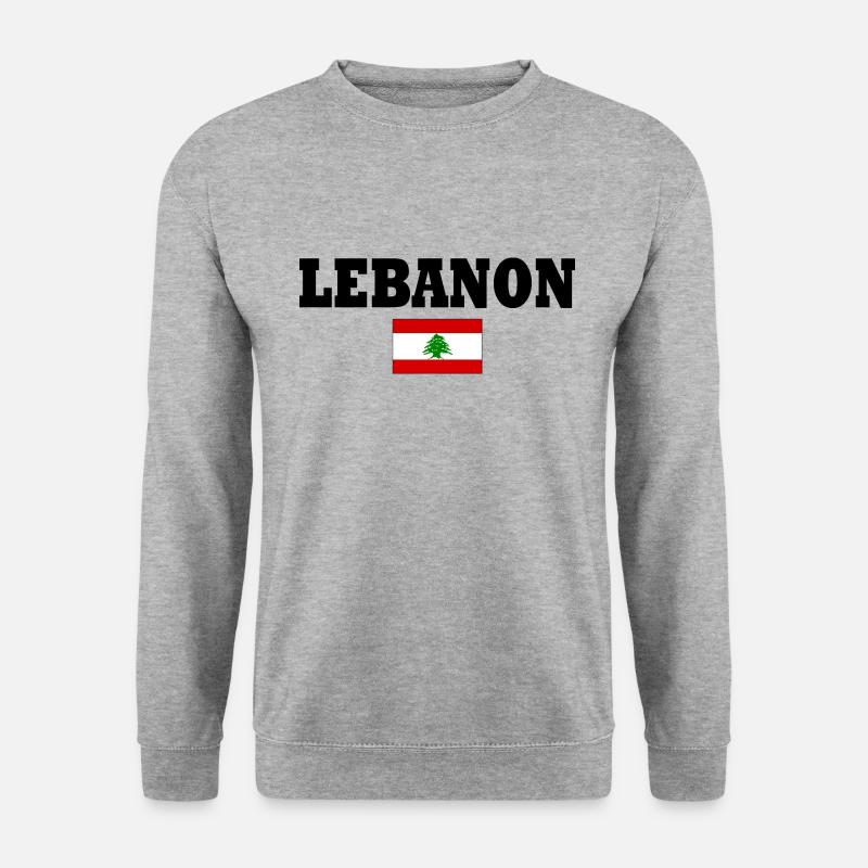 Libanon - Unisex Pullover - Weißgrau meliert