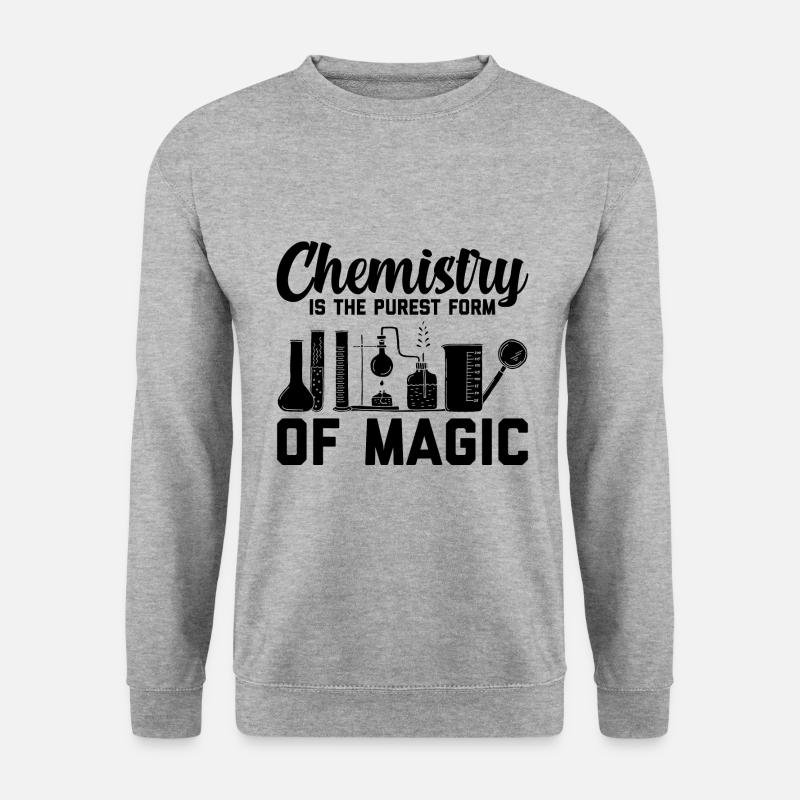 Chemie Lehrer | Chemiker Wissenschaftler Geschenk - Unisex Pullover - Weißgrau meliert