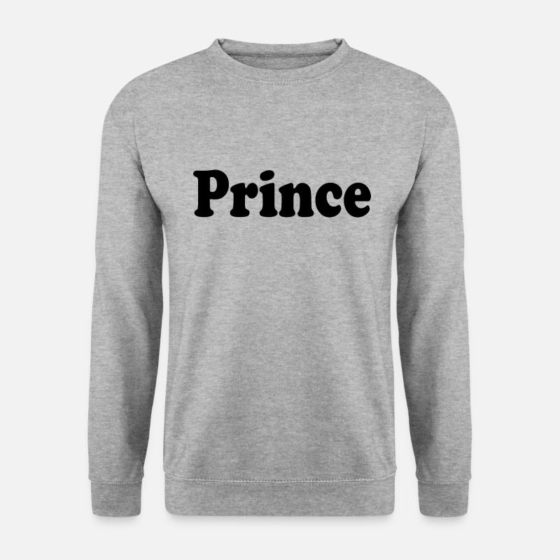 Prince - Unisex Pullover - Weißgrau meliert
