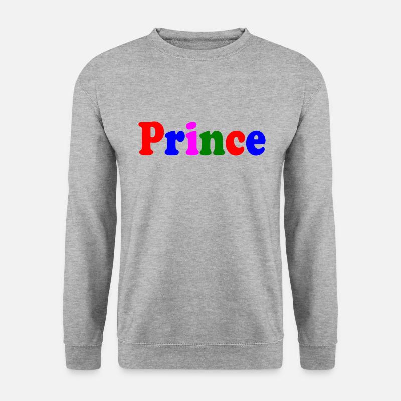 Prince - Unisex Pullover - Weißgrau meliert