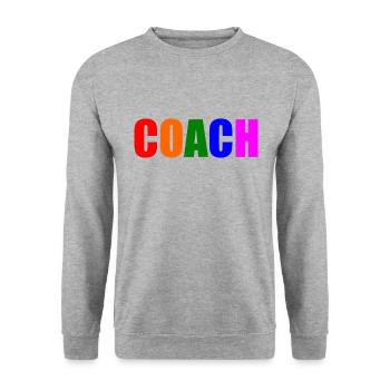 Coach - Unisex Sweatshirt - salt & pepper - Front - Alina (178cm) & Michal (187cm)