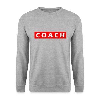 COACH - Unisex Sweatshirt - salt & pepper - Front - Alina (178cm) & Michal (187cm)