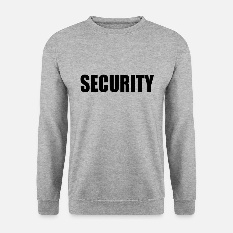 Security - Unisex Pullover - Weißgrau meliert
