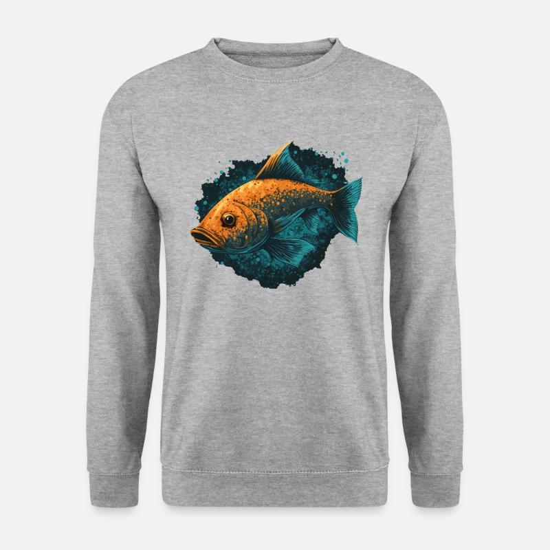 Fish Head - Unisex Sweatshirt - salt & pepper