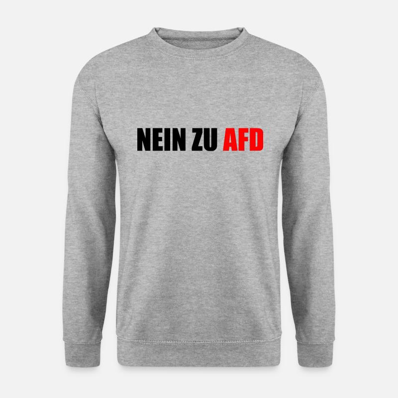 No to afd - Unisex Sweatshirt - salt & pepper