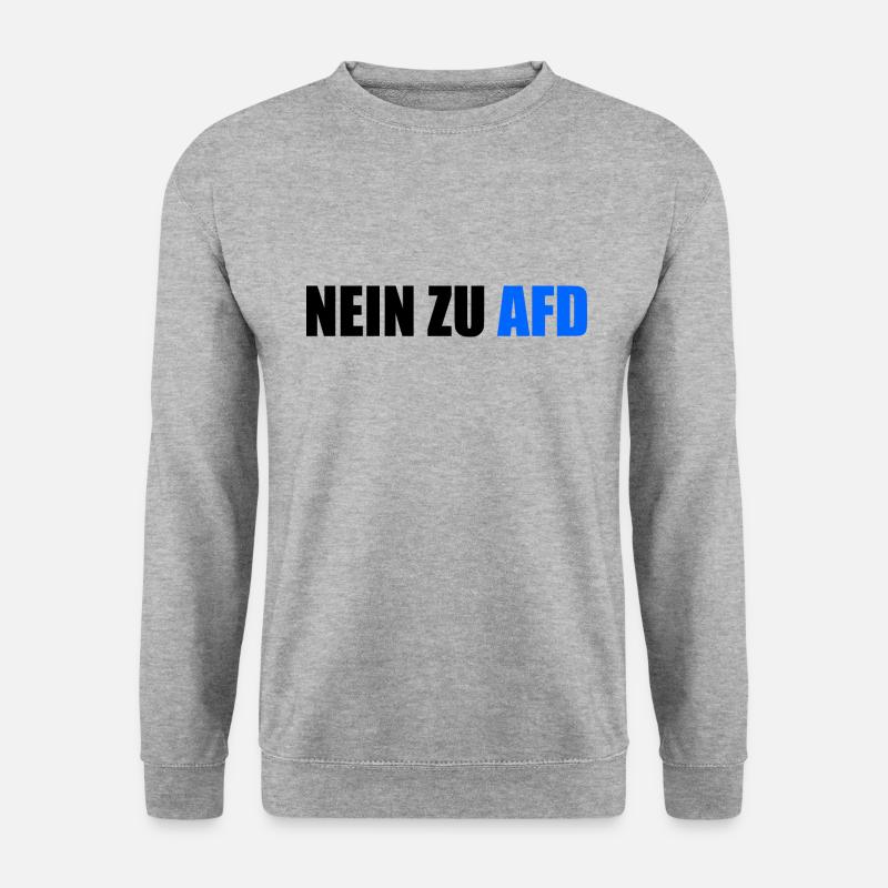 No to afd - Unisex Sweatshirt - salt & pepper