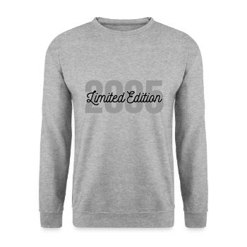 Limited Edition 2005 - Geburtstag 2005 - Unisex Pullover - Weißgrau meliert - Vorne - Alina (178cm) & Michal (187cm)