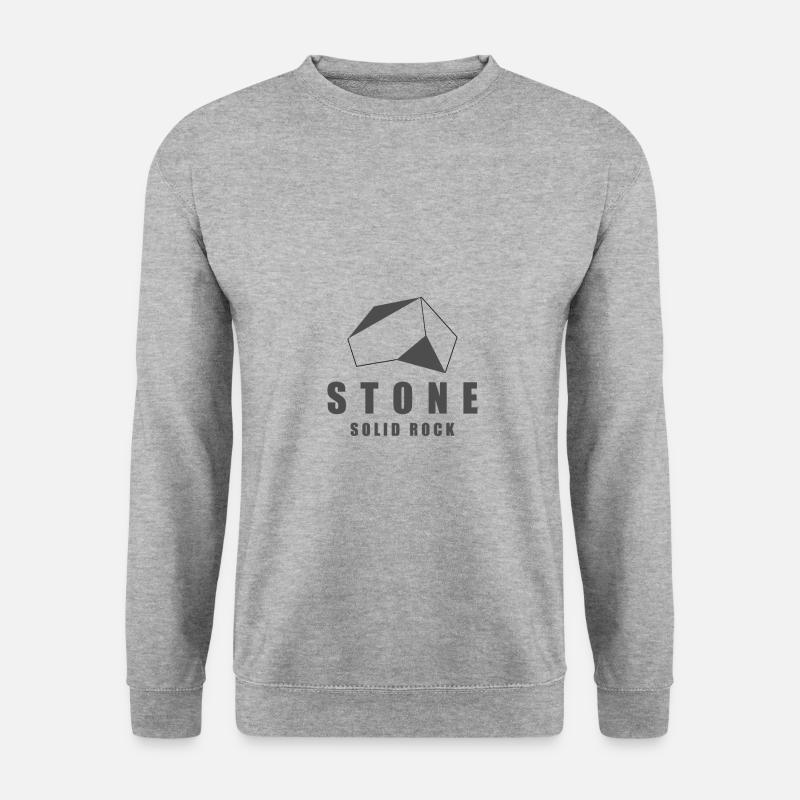 Stone solid rock - Unisex Sweatshirt - salt & pepper