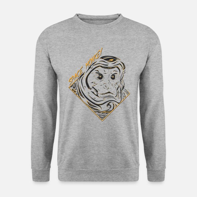 Space Monkey (OR) - Sweat-shirt Unisexe - gris chiné