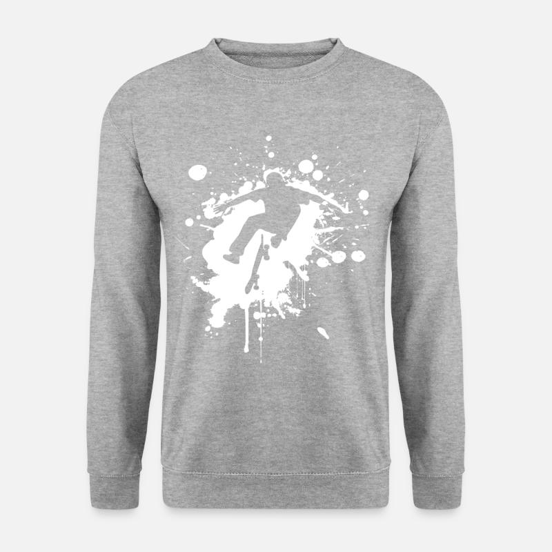 SK8 is GR8 White - Unisex Sweatshirt - salt & pepper