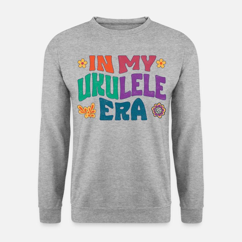 À l’ère du ukulélé - Sweat-shirt Unisexe - gris chiné