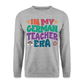 À l’époque de mon professeur d’allemand - Sweat-shirt Unisexe - gris chiné - Devant - Alina (178cm) & Michal (187cm)