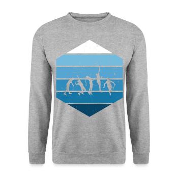 Joueurs de tennis Tennis Tennis Hommes - Sweat-shirt Unisexe - gris chiné - Devant - Alina (178cm) & Michal (187cm)