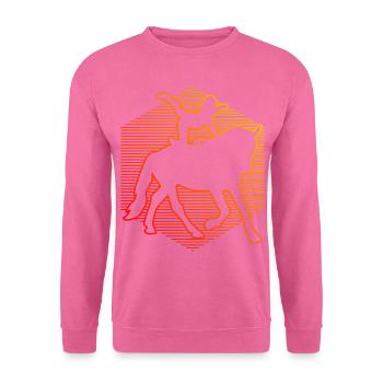 Artistic gymnastics on horseback horse performance - Unisex Sweatshirt - pink - Front
