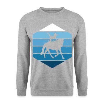 Gymnastique artistique à cheval Athlétisme - Sweat-shirt Unisexe - gris chiné - Devant - Alina (178cm) & Michal (187cm)
