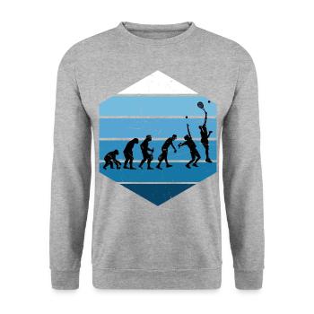 Women's Paddle Paddle Court Paddle Tennis Paddle Rac - Unisex Sweatshirt - salt & pepper - Front - Alina (178cm) & Michal (187cm)