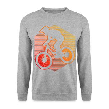 Cyclistes VTT Femme VTT - Sweat-shirt Unisexe - gris chiné - Devant - Alina (178cm) & Michal (187cm)