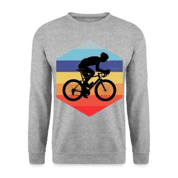 Cyclisme sur route Hommes Vélo de route Vélo de route Femme - Sweat-shirt Unisexe - gris chiné - Devant - Alina (178cm) & Michal (187cm)