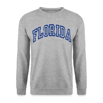 Florida - Unisex Pullover - Weißgrau meliert - Vorne - Alina (178cm) & Michal (187cm)