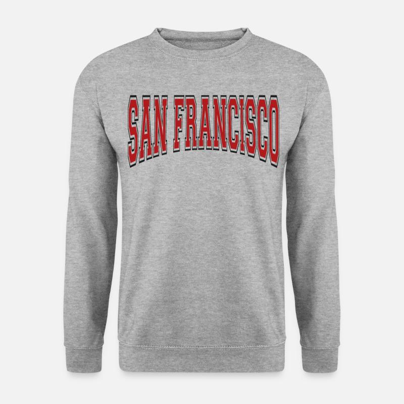 San Francisco - Unisex Pullover - Weißgrau meliert