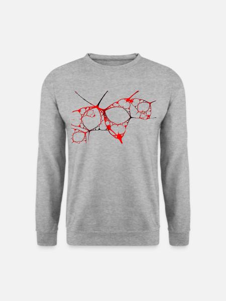 abstract cat - Unisex Sweatshirt - salt & pepper