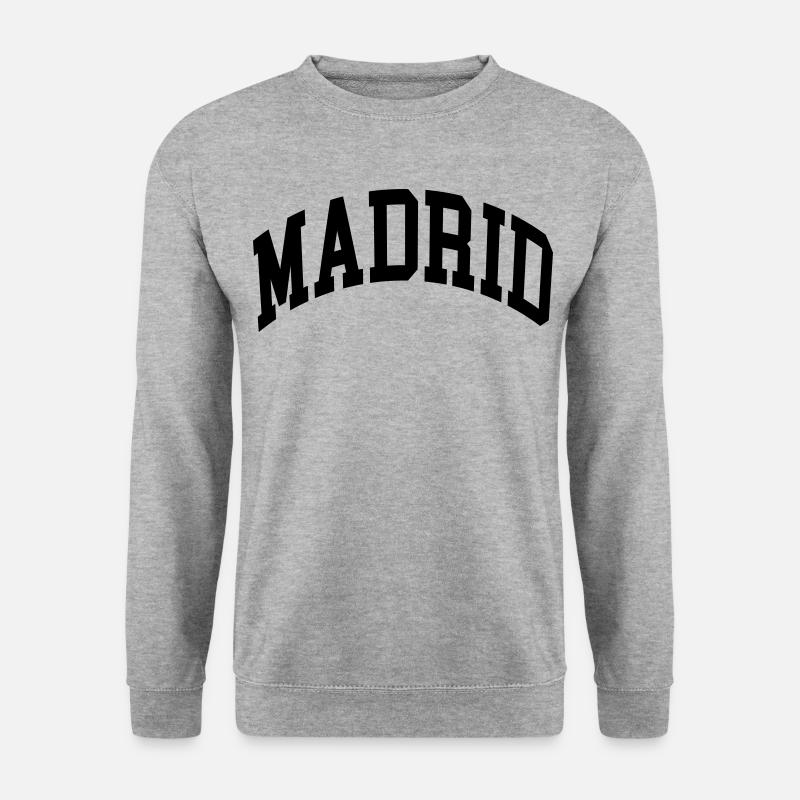 Madrid - Unisex Pullover - Weißgrau meliert