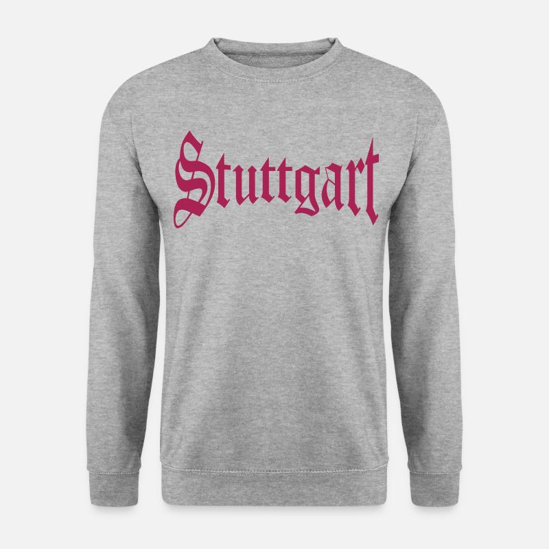 Stuttgart - Unisex Pullover - Weißgrau meliert