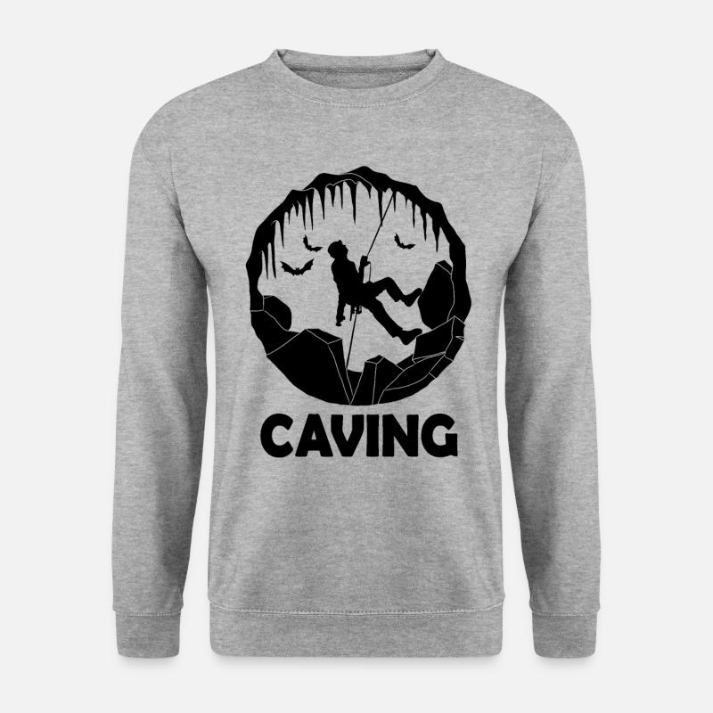 Caving - Speleology Cave Exploration - Unisex Sweatshirt - salt & pepper