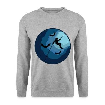 Spéléo Spéléo - Spéléologie spéléologie des nids-de-poule - Sweat-shirt Unisexe - gris chiné - Devant - Alina (178cm) & Michal (187cm)