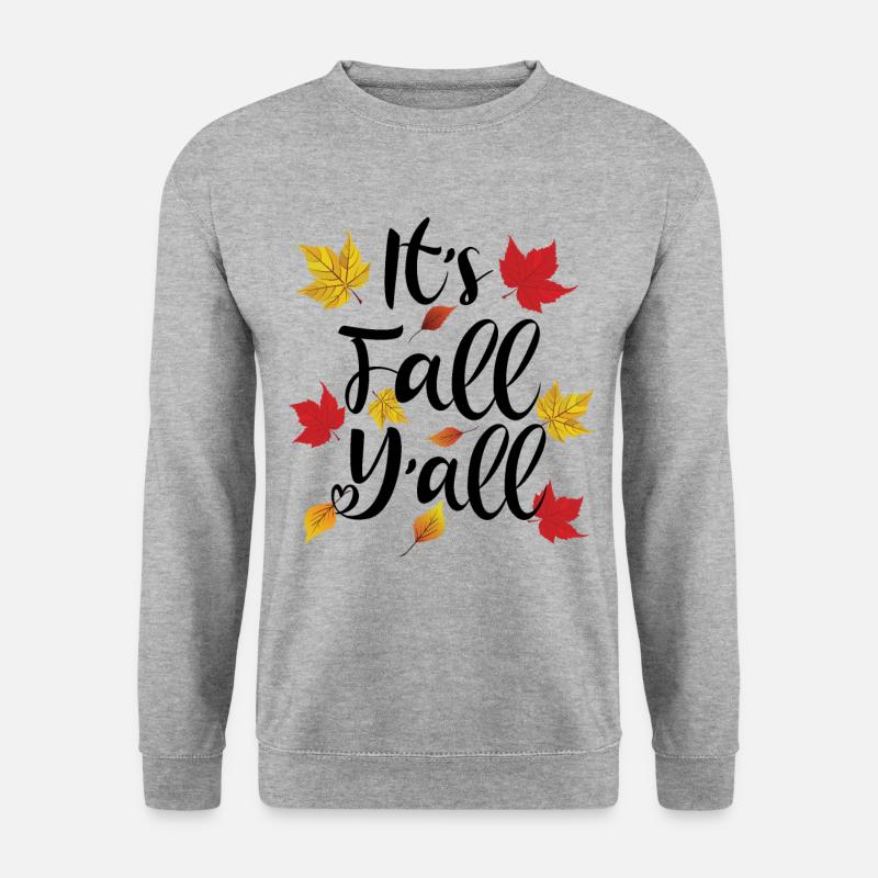 It's Fall Y'all - Autumn Lover - Unisex Pullover - Weißgrau meliert