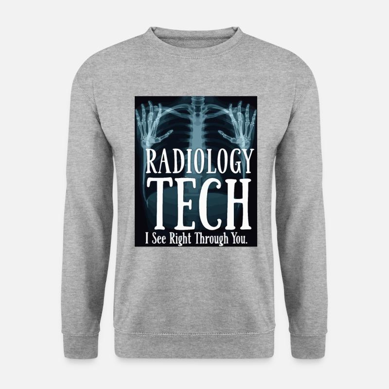 Radiologie Techniker Humor Röntgen - Unisex Pullover - Weißgrau meliert
