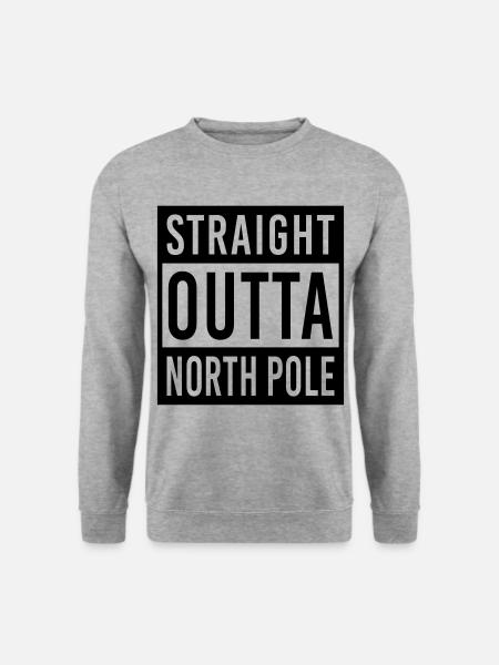 Droit Outta Pôle Nord - Sweat-shirt Unisexe - gris chiné
