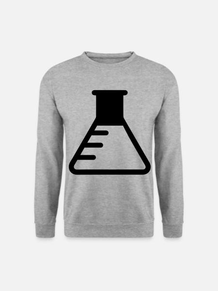 Test tube icon - Unisex Sweatshirt - salt & pepper