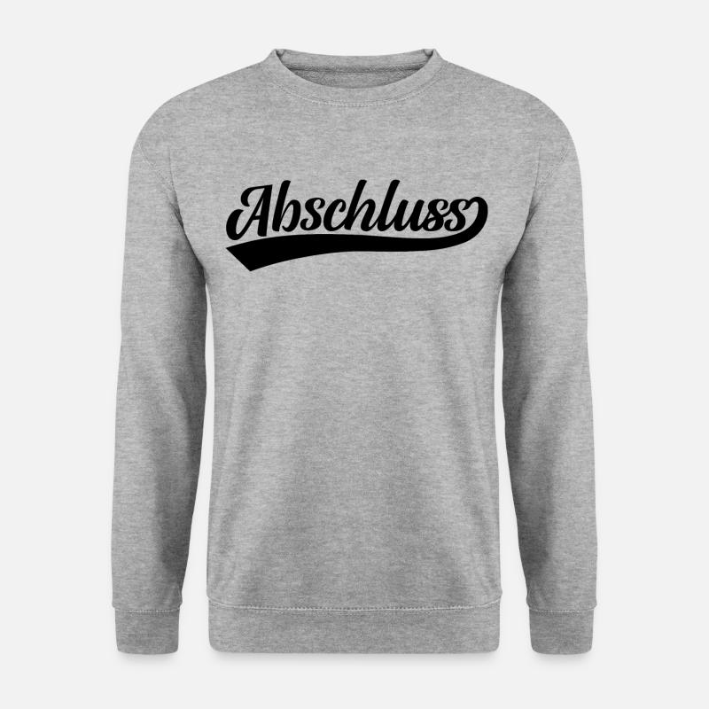 Abschluss - Unisex Pullover - Weißgrau meliert