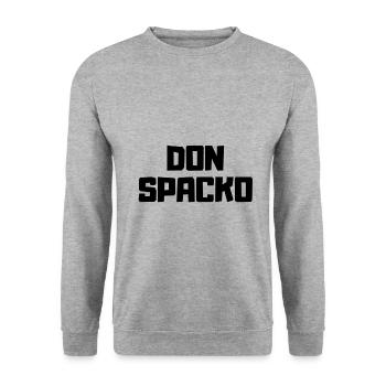Don Spacko - Unisex Sweatshirt - salt & pepper - Front - Alina (178cm) & Michal (187cm)