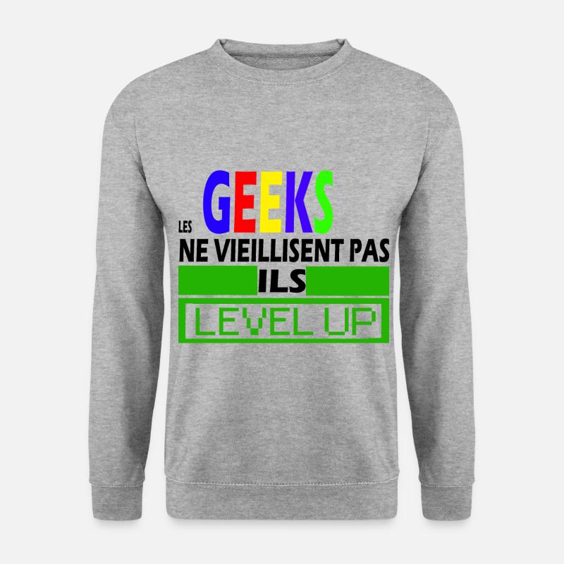 DER BESTVERKÄUFER GEEKS - Unisex Pullover - Weißgrau meliert