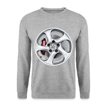 rims - Unisex Sweatshirt - salt & pepper - Front - Alina (178cm) & Michal (187cm)
