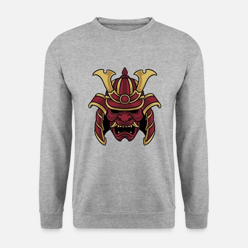 Samurai Warrior Mask - Unisex Sweatshirt - salt & pepper