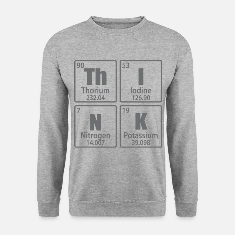 Think - Periodic Table Elements - Unisex Sweatshirt - salt & pepper