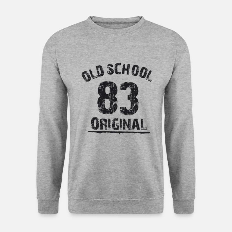 Old School 83 - Original - Unisex Pullover - Weißgrau meliert