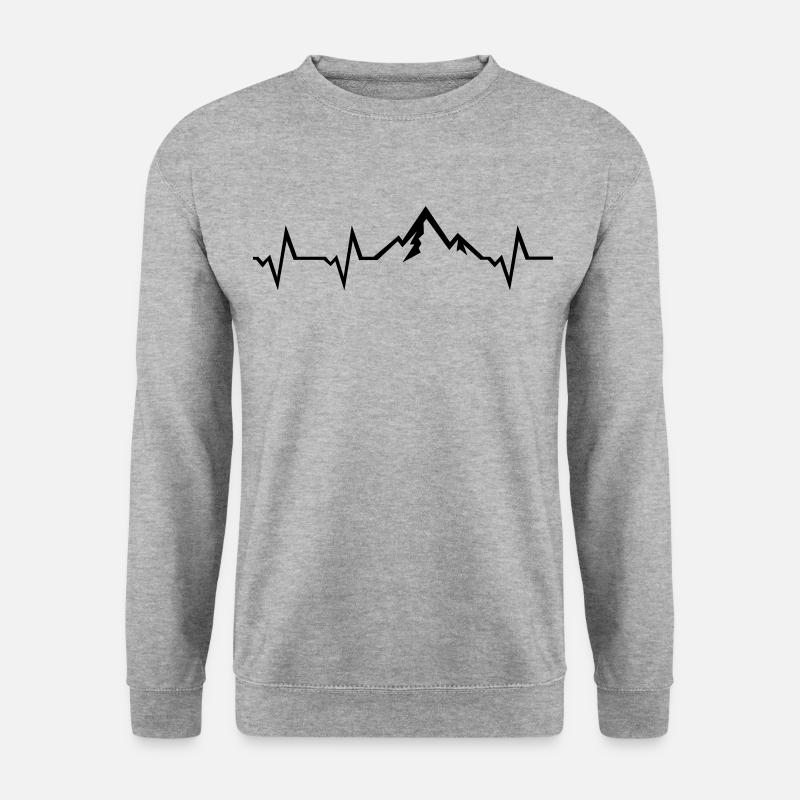 Mountain Heartbeat - Unisex Sweatshirt - salt & pepper