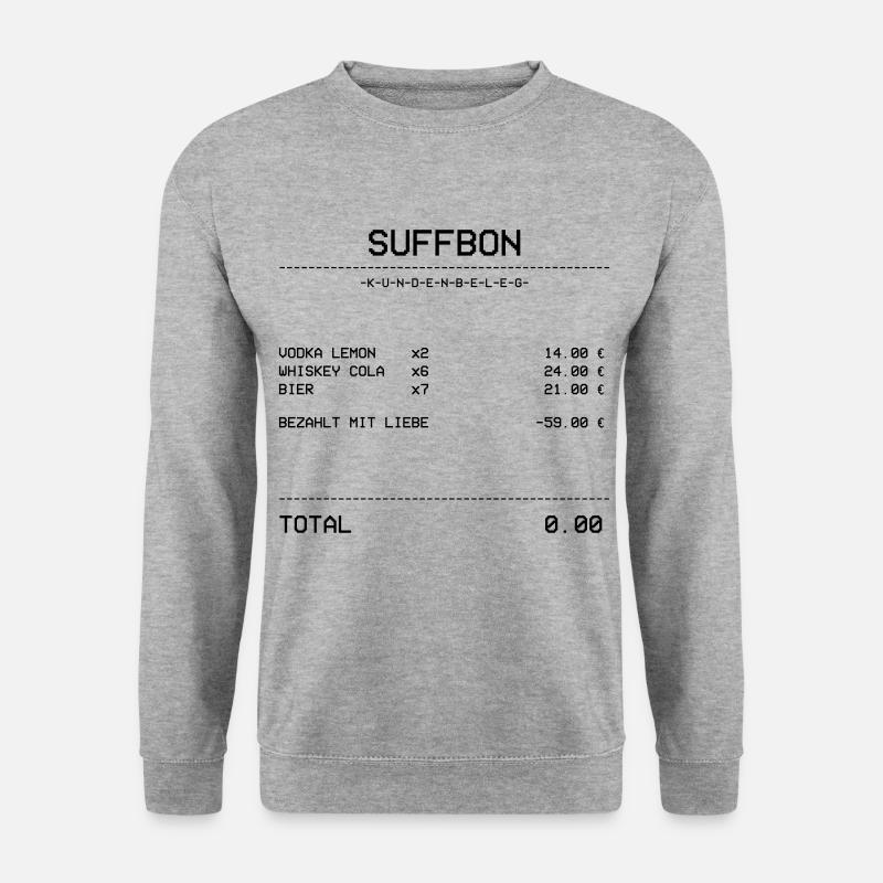 Suffon | Receipt. | Invoice | Mallorca - Unisex Sweatshirt - salt & pepper