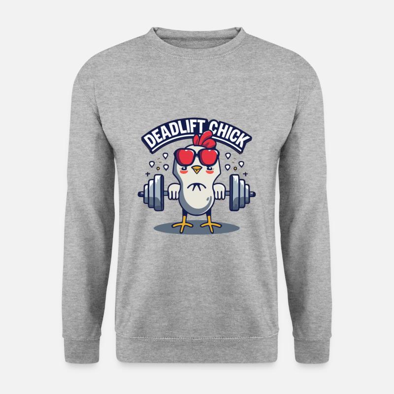 Deadlifts - Unisex Pullover - Weißgrau meliert