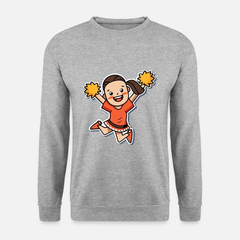 Cheerleader Mädchen Geschenk - Unisex Pullover - Weißgrau meliert