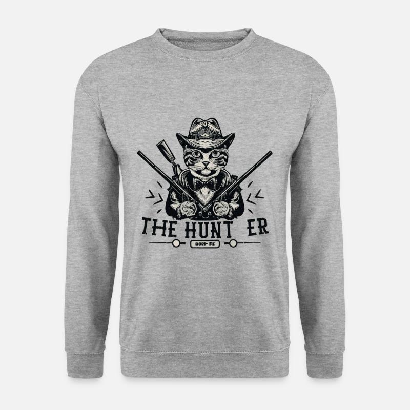 Jäger - Unisex Pullover - Weißgrau meliert