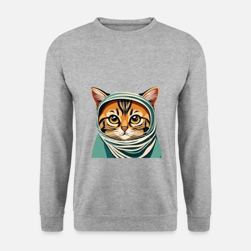 Hijab - Unisex Pullover - Weißgrau meliert