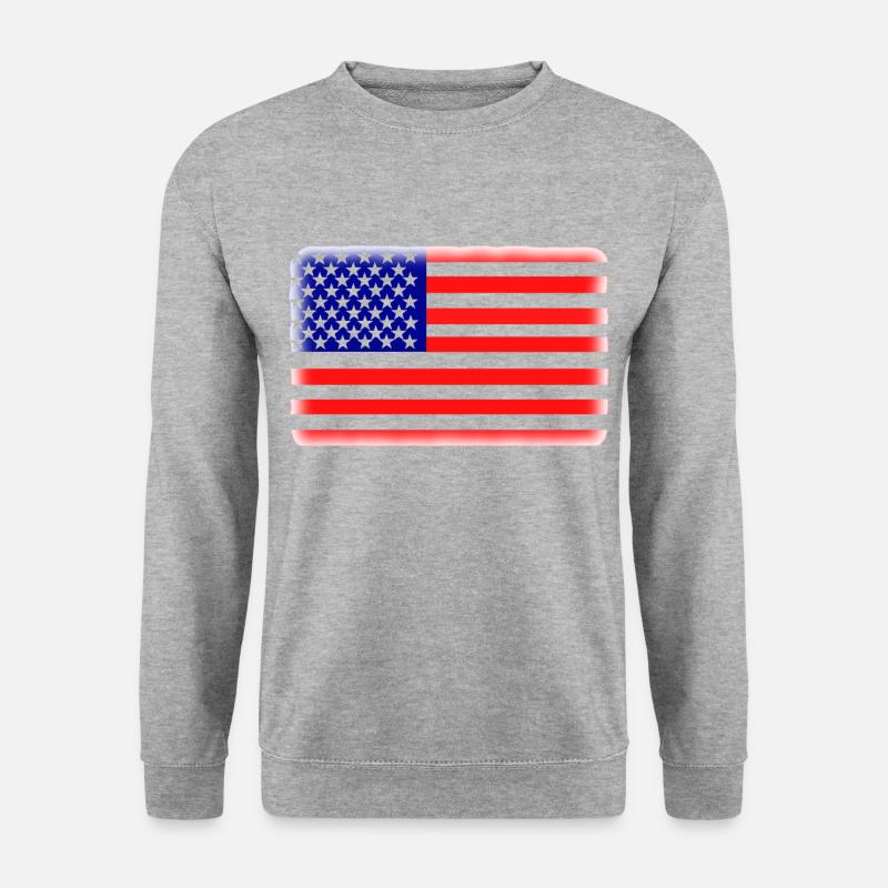 drapeau américain - Unisex Sweatshirt - salt & pepper