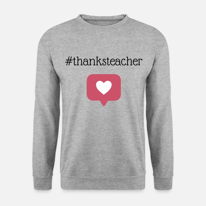 Danke Lehrer - Unisex Pullover - Weißgrau meliert