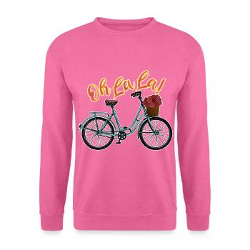 Oh La La - Französisches Fahrrad - Das Leben ist schön - Unisex Pullover - Pink - Vorne